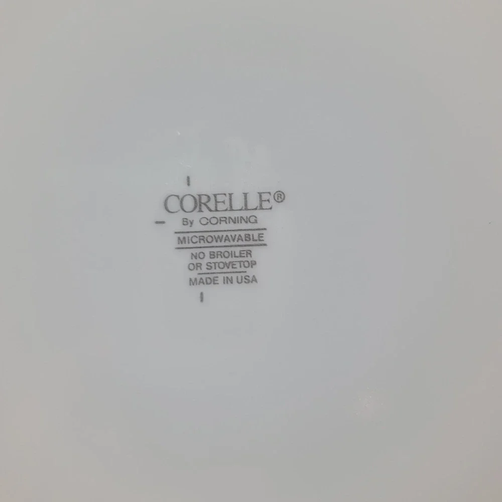 8pc Corelle Friendship Plate Set 3 Dinner 5 Bread Floral Tulips Vitrelle USA